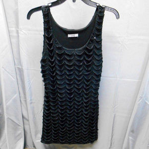 Issi stretch black sleeveless dress M